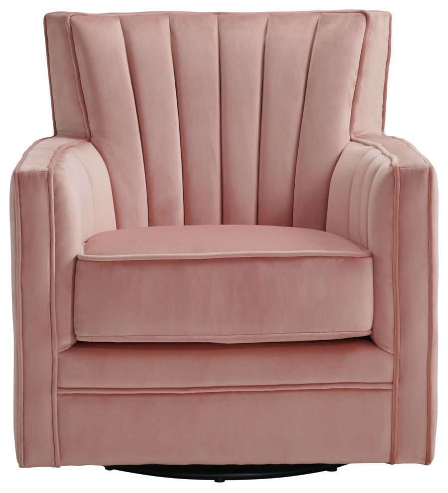 Picket House Furnishings Lawson Swivel Chair, Blush