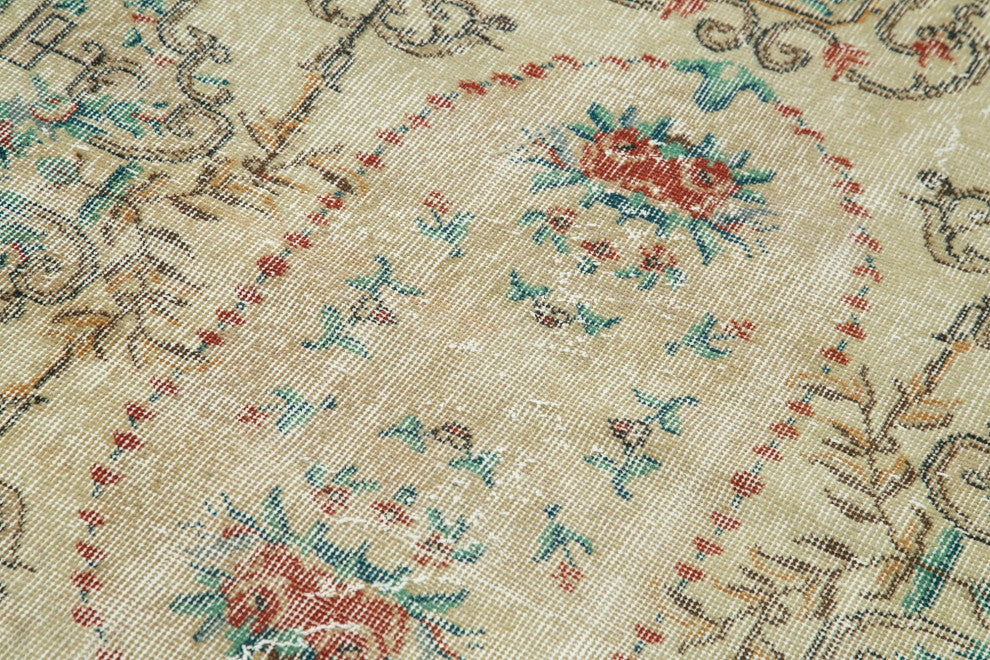 Rug N Carpet - Handwoven Turkish 3' 10" x 7' 1" Contemporary Small Area Rug