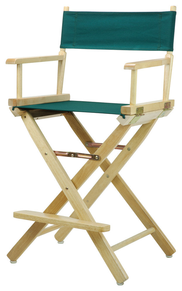 024" Director's Chair Natural Frame-Hunter Green Canvas