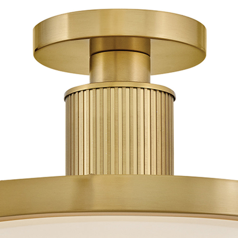 Hinkley Kieran Medium Semi-Flush Mount, Lacquered Brass
