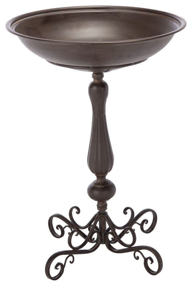 Safavieh Orian Bird Bath, Rustic Brown
