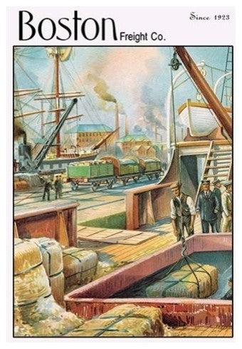 Boston Freight Company - Canvas Poster 20" x 30"