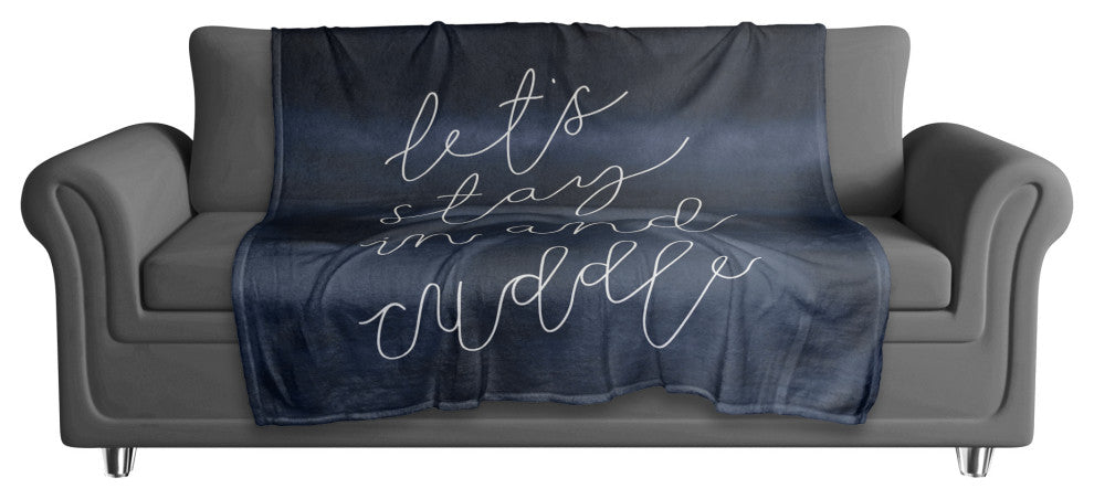 Stay In and Cuddle 50x60 Coral Fleece Blanket