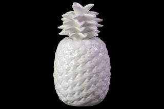 White Ceramic Pineapple Figurine