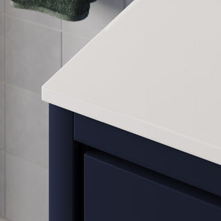 The Esconde Bathroom Vanity, Single Sink, 60", Blue, Freestanding