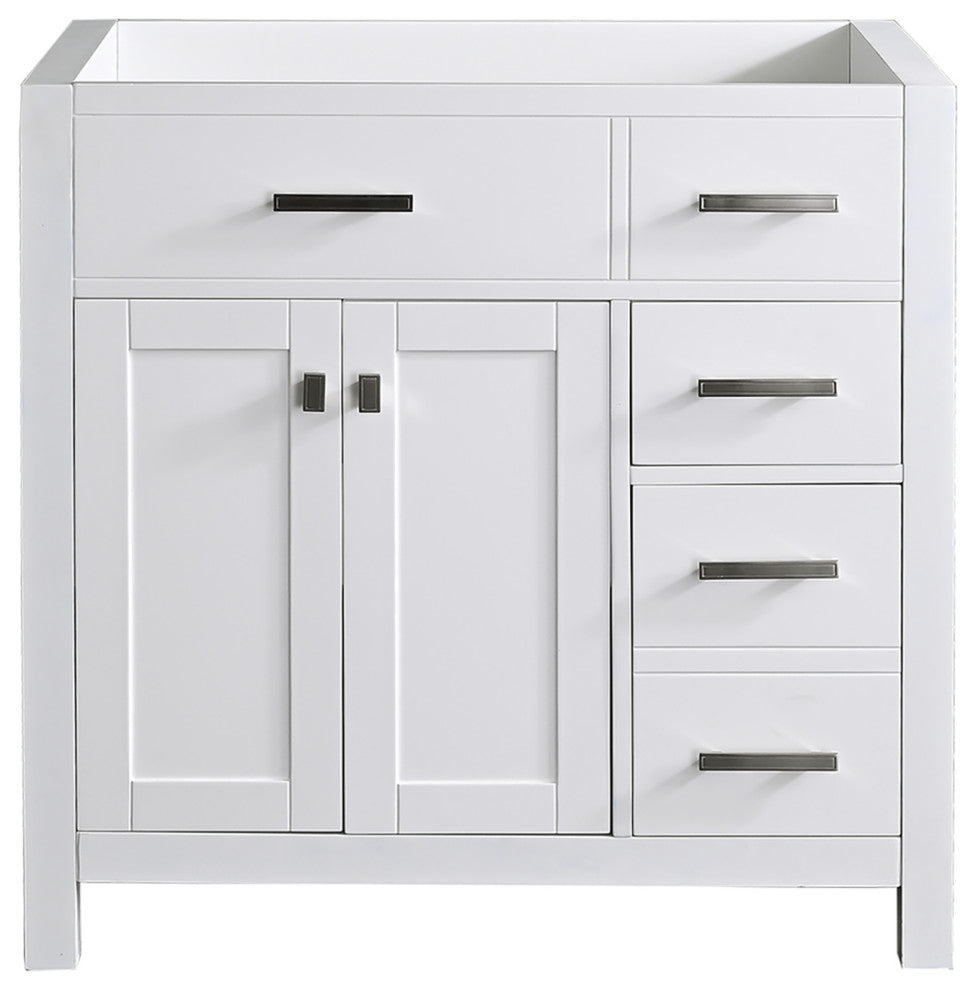 36" Single Bathroom Vanity Base with Drawers
