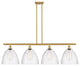 Innovations 516-4I-SG-GBD-124 4 Light Island Light, Satin Gold