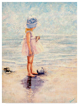 "Discoveries At The Beach" by Sher Sester, Canvas Art, 32"x24"