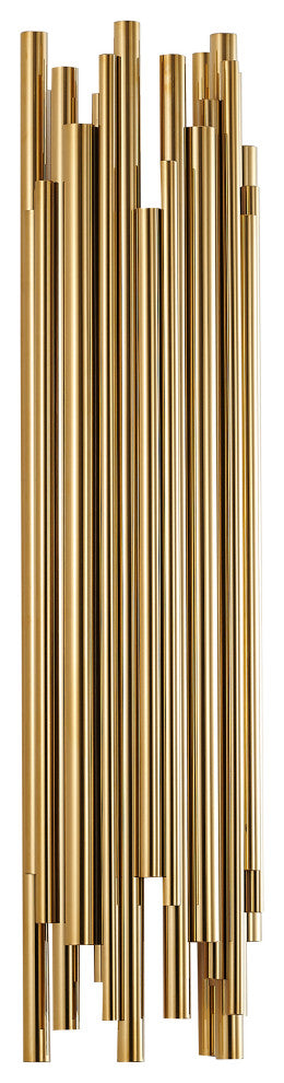 Gold Stainless Steel Rod Wall Sconce