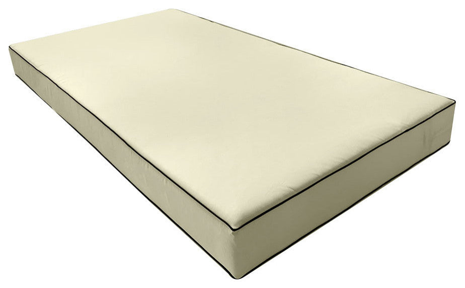 Style5 Queen Contrast Pipe Outdoor Mattress Bolster SlipCover COMPLETE SET AD005