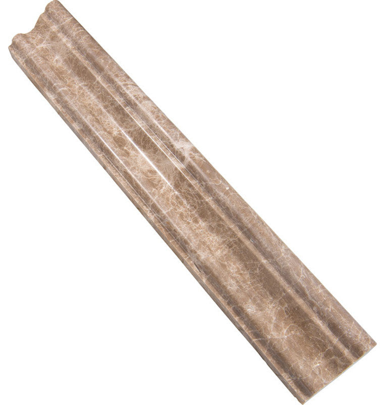 Cedar Emperador Molding Polished Chair Rail