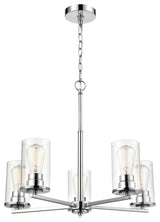 Verlana Collection 5 Light 24" Chandelier, Chrome
