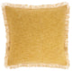 Nourison Home 22"x22" Nicole Curtis Printed Stonewash Yellow Throw Pillows