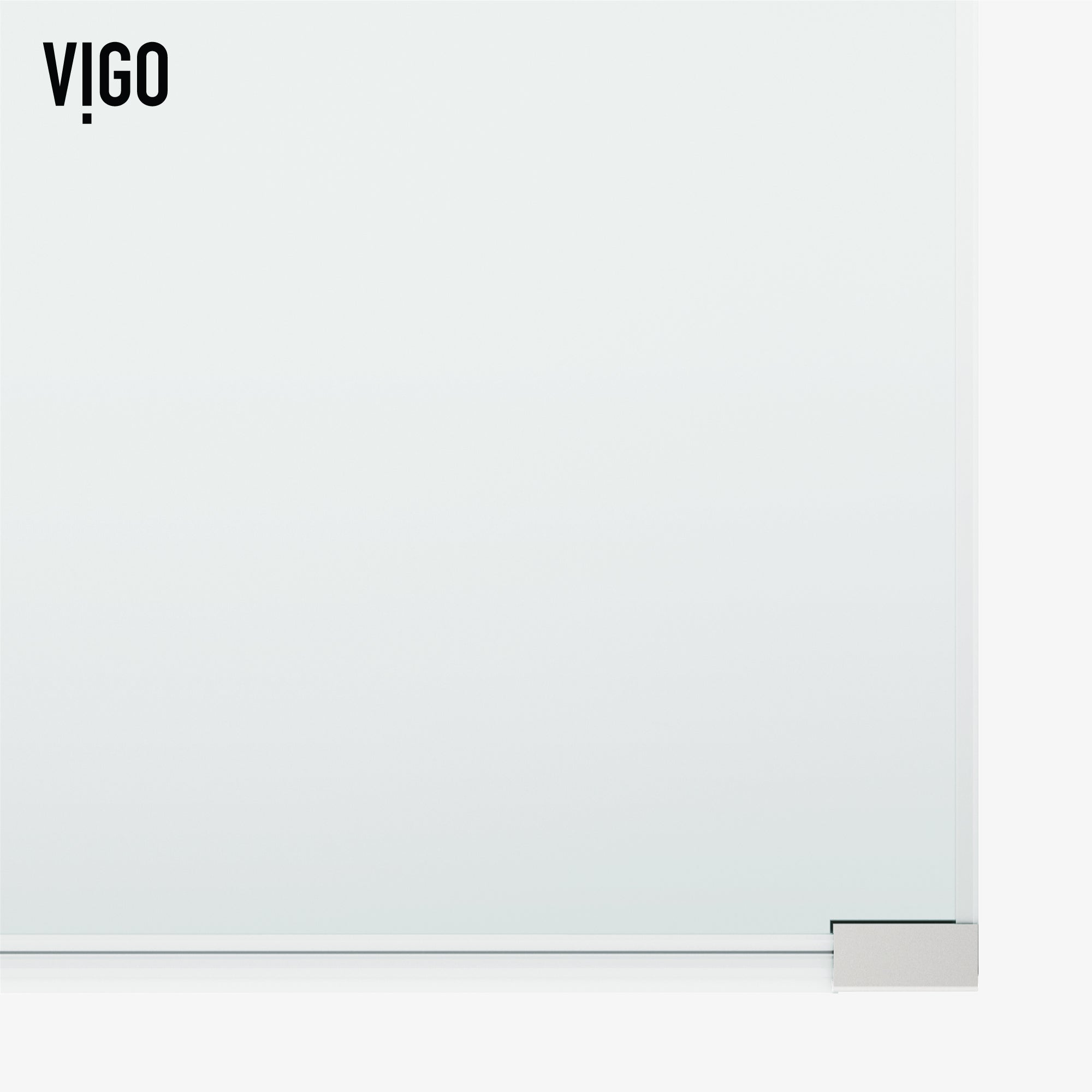 VIGO Arden 34" W x 78" H Frameless Fixed Shower Screen, Chrome, Clear Glass