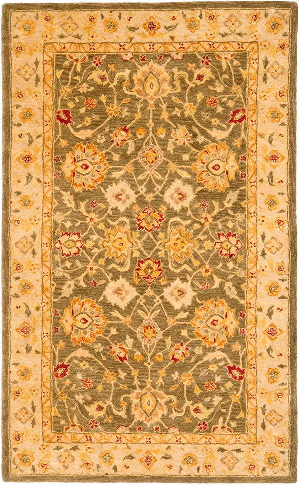 Safavieh Anatolia an553a Rug, Green/Gold, 5'0"x8'0"