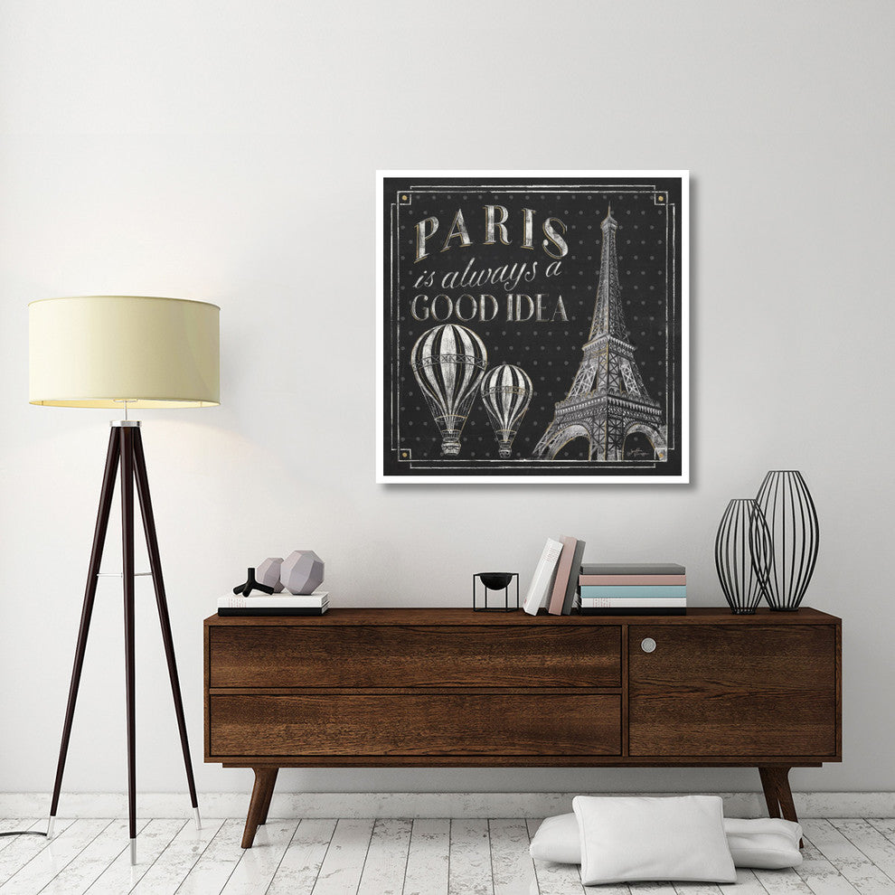 "Vive Paris V" Digital Paper Print by Janelle Penner, 42"x42"