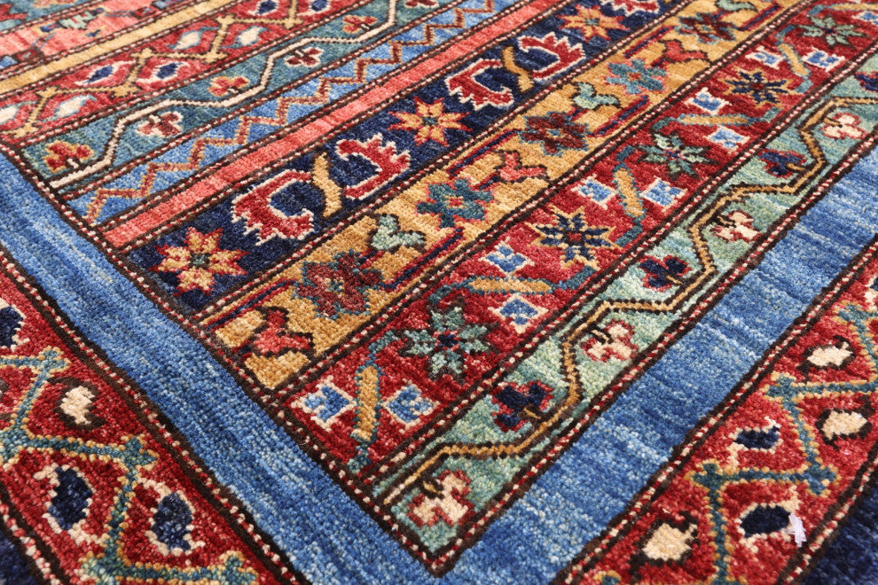 4' 0" X 6' 0" Persian Gabbeh Shall Hand-Knotted Rug Q5064