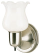 Westinghouse 66654 One Light Indoor Wall Fixture, Brushed Nickel