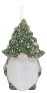 Gnome With Tree Hat Ornament, 6-Piece Set