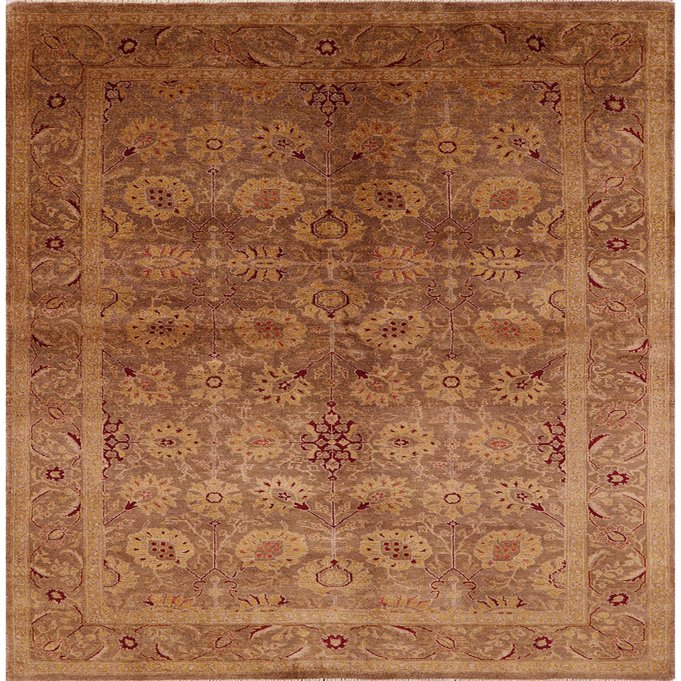 Ahgly Company Indoor Square Mid-Century Modern Area Rugs, 3' Square