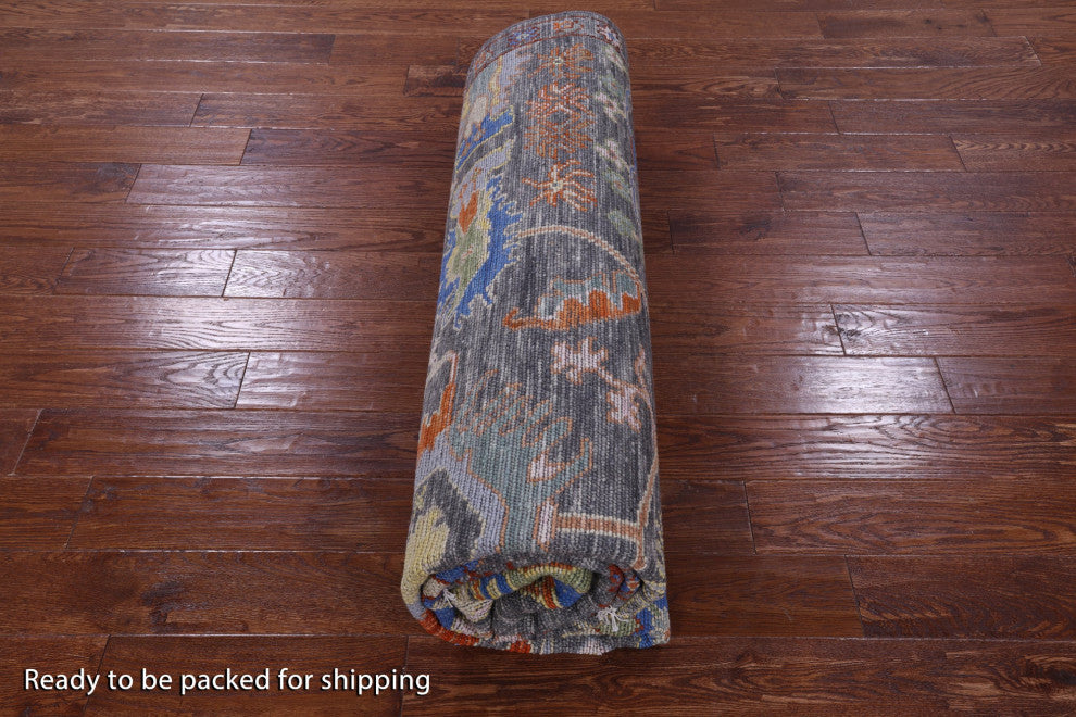 8' 0" X 10' 1" Turkish Oushak Hand-Knotted Wool Rug - Q13621
