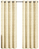 Tabitha Paisley Curtains Jacquard Grommet Panels, Beige, 54"x84" Single