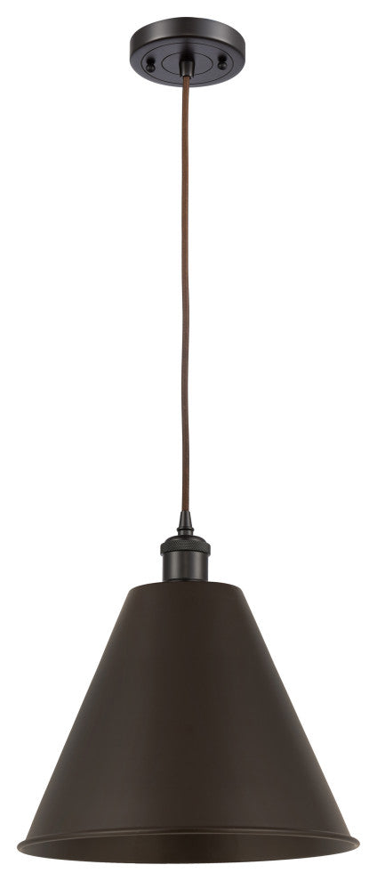 Ballston Cone Mini Pendant, Oil Rubbed Bronze, Oil Rubbed Bronze