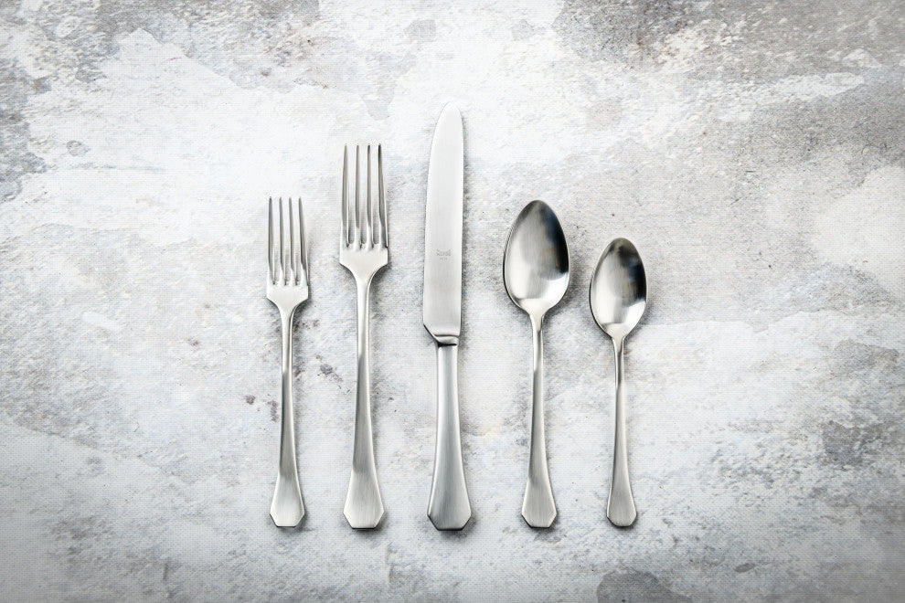 Moretto Flatware Set, Ice, 5 Pcs.