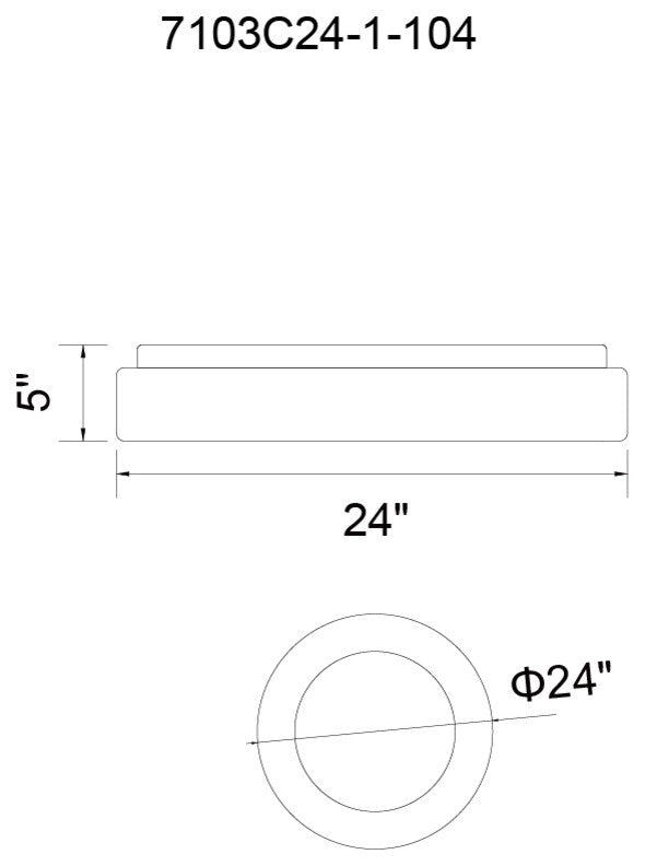 Arenal LED Drum Shade Flush Mount With White Finish