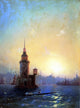Ivan Constantinovich Aivazovsky View of Leandrovsk tower Wall Decal