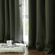 Flame Retardant Thermal Insulated Blackout Curtain, Moss, 52"x84"