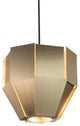 Astrum 11" LED Pendant, Distressed Brass, 2700k