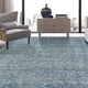Terra Handmade Mineral Blue Area Rug, Blue, 12' X 15'