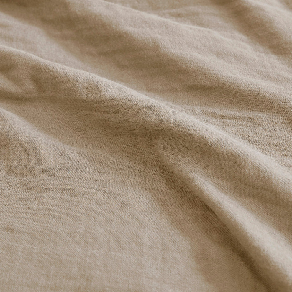 Clean Spaces Gauze 100% Cotton Lightweight Blanket, Tan
