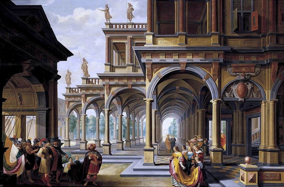 Dirck Van Delen Architectural Capriccio Wall Decal
