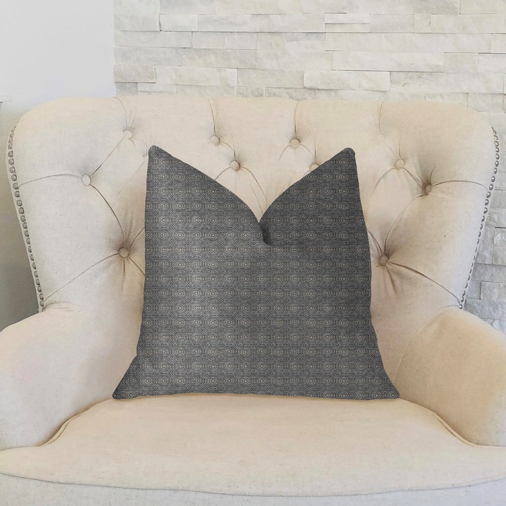 Halo Knights Blue and Gray Luxury Throw Pillow, 20"x30" Queen