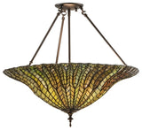 Meyda lighting 149761 24" Wide Tiffany Lotus Leaf Semi-Flushmount