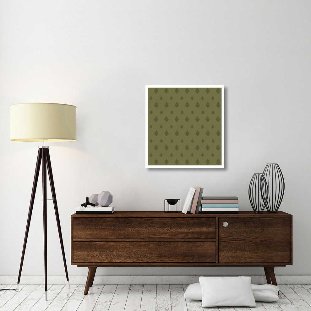 "Woodcut Pattern I" Digital Paper Print by Daphne Brissonnet, 31"x32"