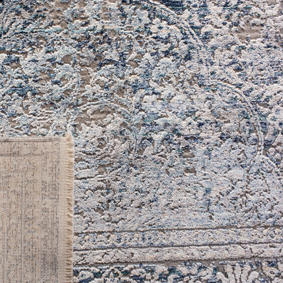 Safavieh Dream Collection DRM492 Area Rug, Blue/Grey, 9'x12'