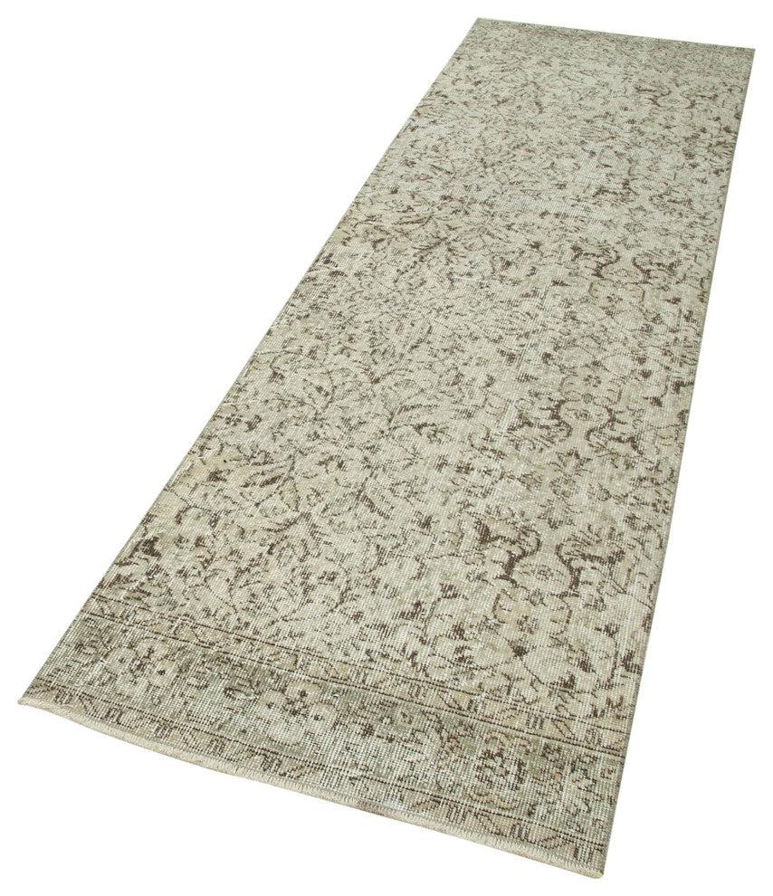 Rug N Carpet - Handmade Turkish 2' 8" x 8' 11" Vintage Hallway Runner Rug