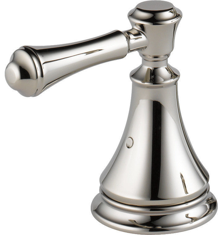 Delta Cassidy Metal Lever Handle Set, Roman Tub, Polished Nickel, H697PN