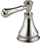 Delta Cassidy Metal Lever Handle Set, Roman Tub, Polished Nickel, H697PN