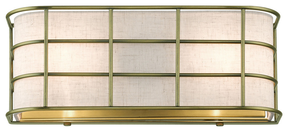 Blanchard 2-Light Antique Brass ADA Sconce