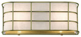 Blanchard 2-Light Antique Brass ADA Sconce