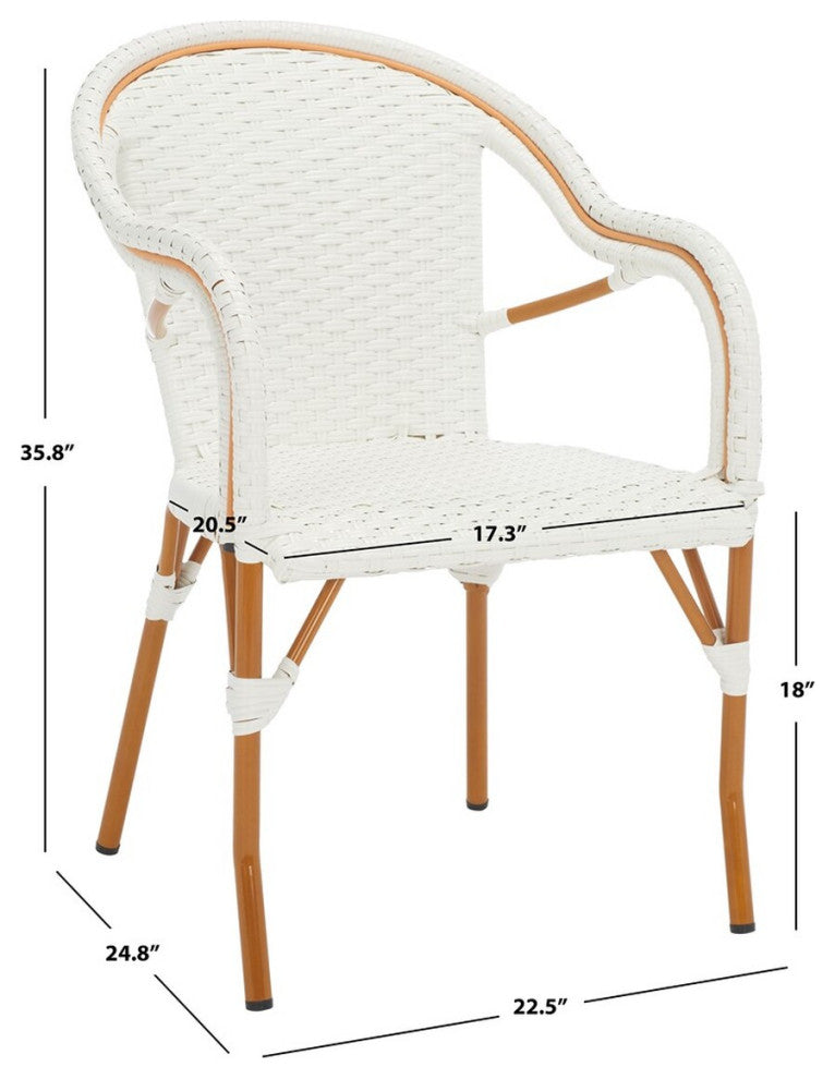Safavieh Outdoor California Armchair, White