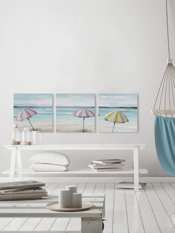 Candy-Colored Tents Triptych, 144"x48"