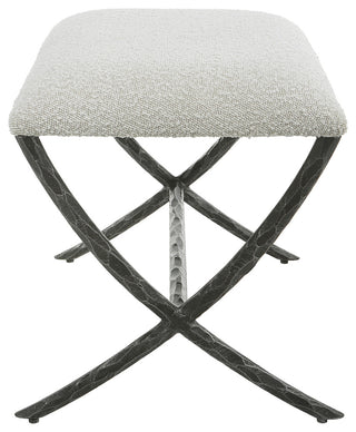 Uttermost 23750 Brisby 24"W Bench - Black / White