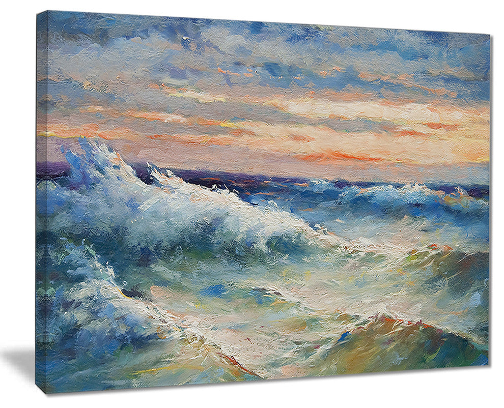 "Waves During Storm" Canvas Print
