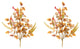 Mixed Fall Foliage Pod Spray, Set of 2