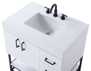 Elegant Lighting VF29232 Caroline 32" - Mocha Brown